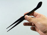 Straight Point Tweezers (w/ spatula)